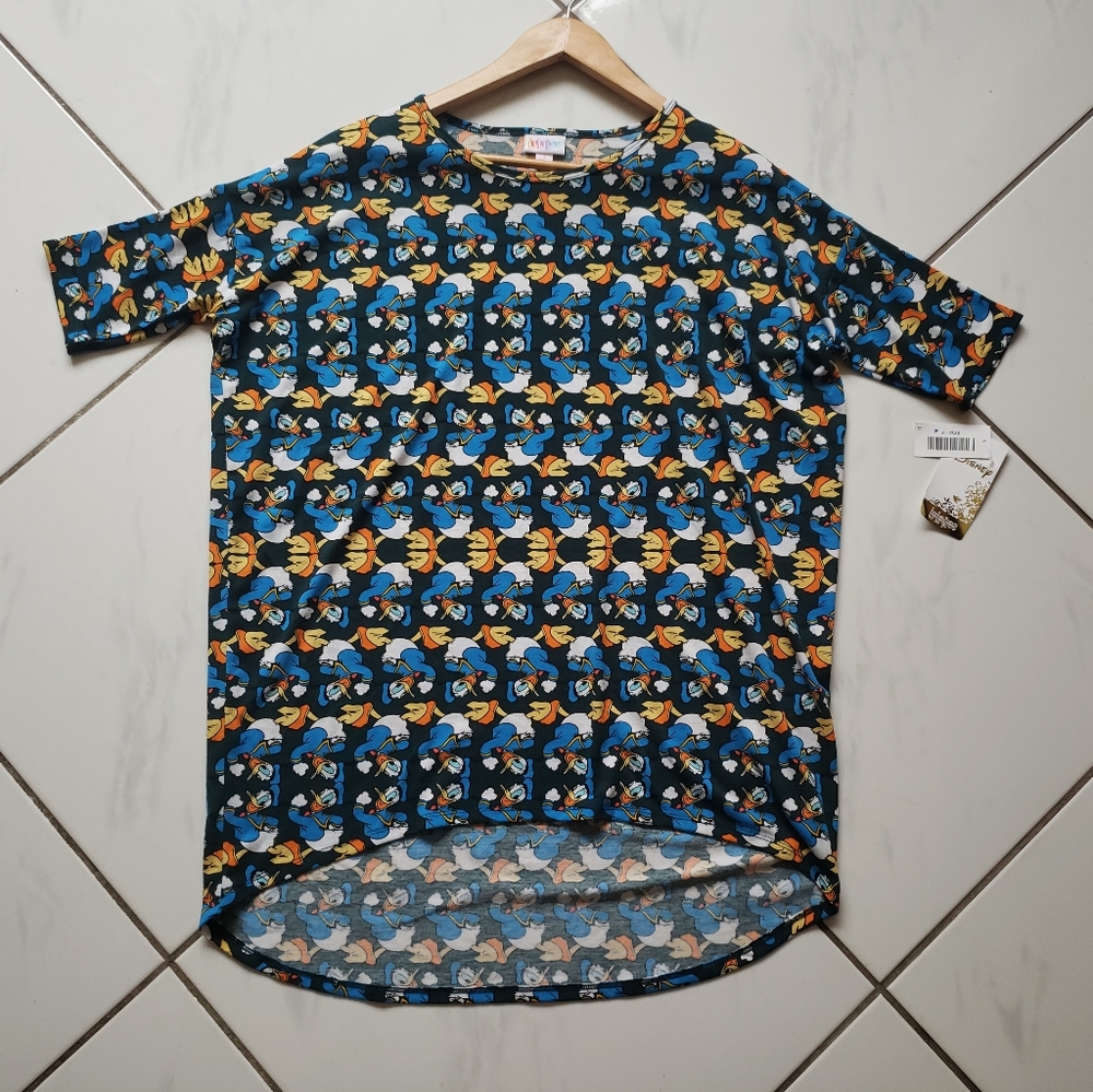 Lularoe 💜 BNWT Irma Top Tunic Disney Donald Duck